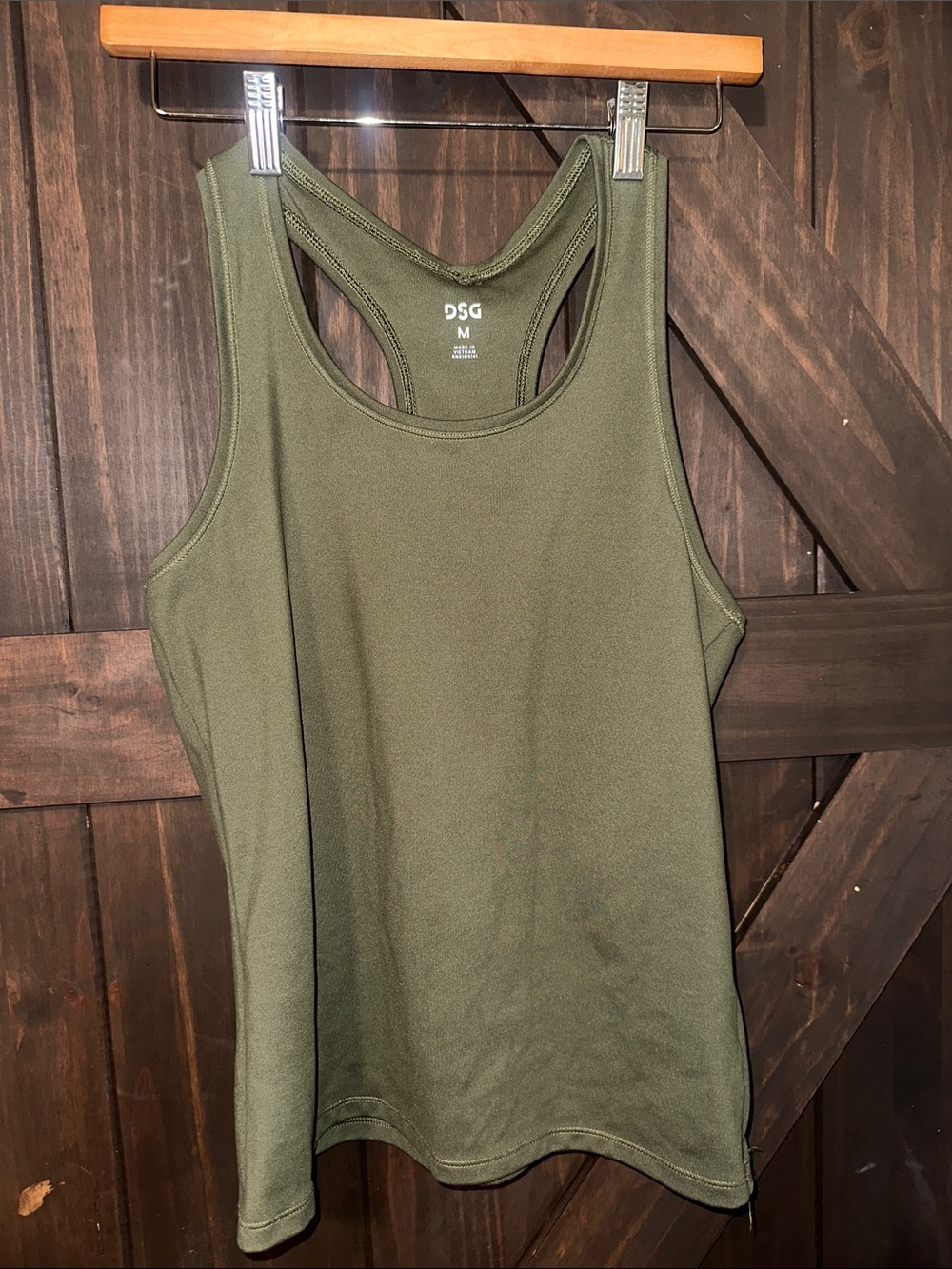 DSG Olive Green Racerback Tank Top - Women